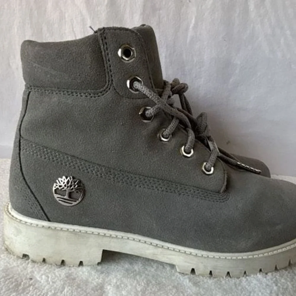 Timberland 6-Inch Premium Waterproof Grey Suede Boots
